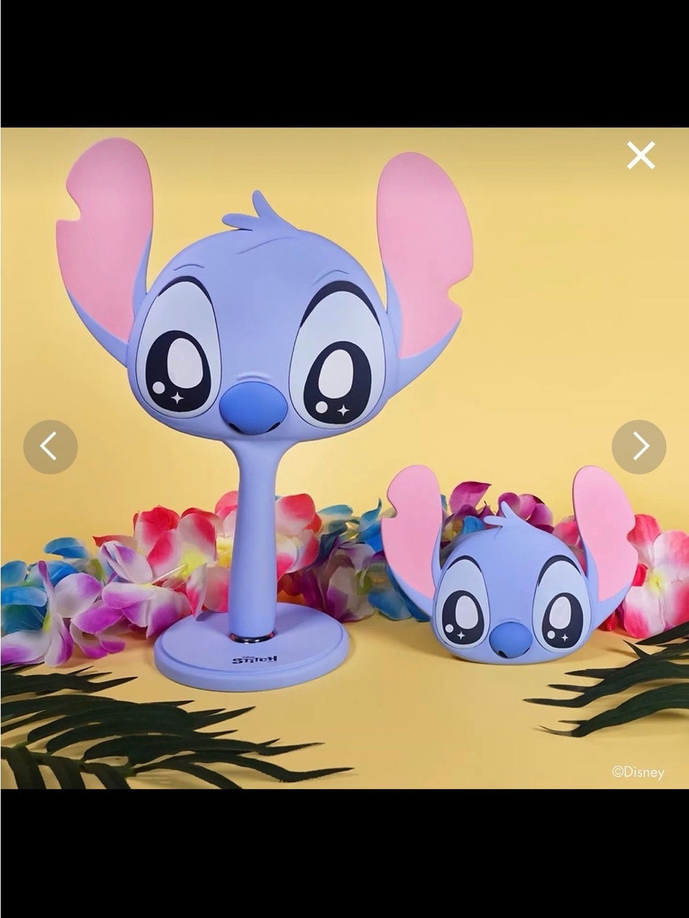 Disney Stitch Headphone Stand & Case - Light Blue with Pink Ears